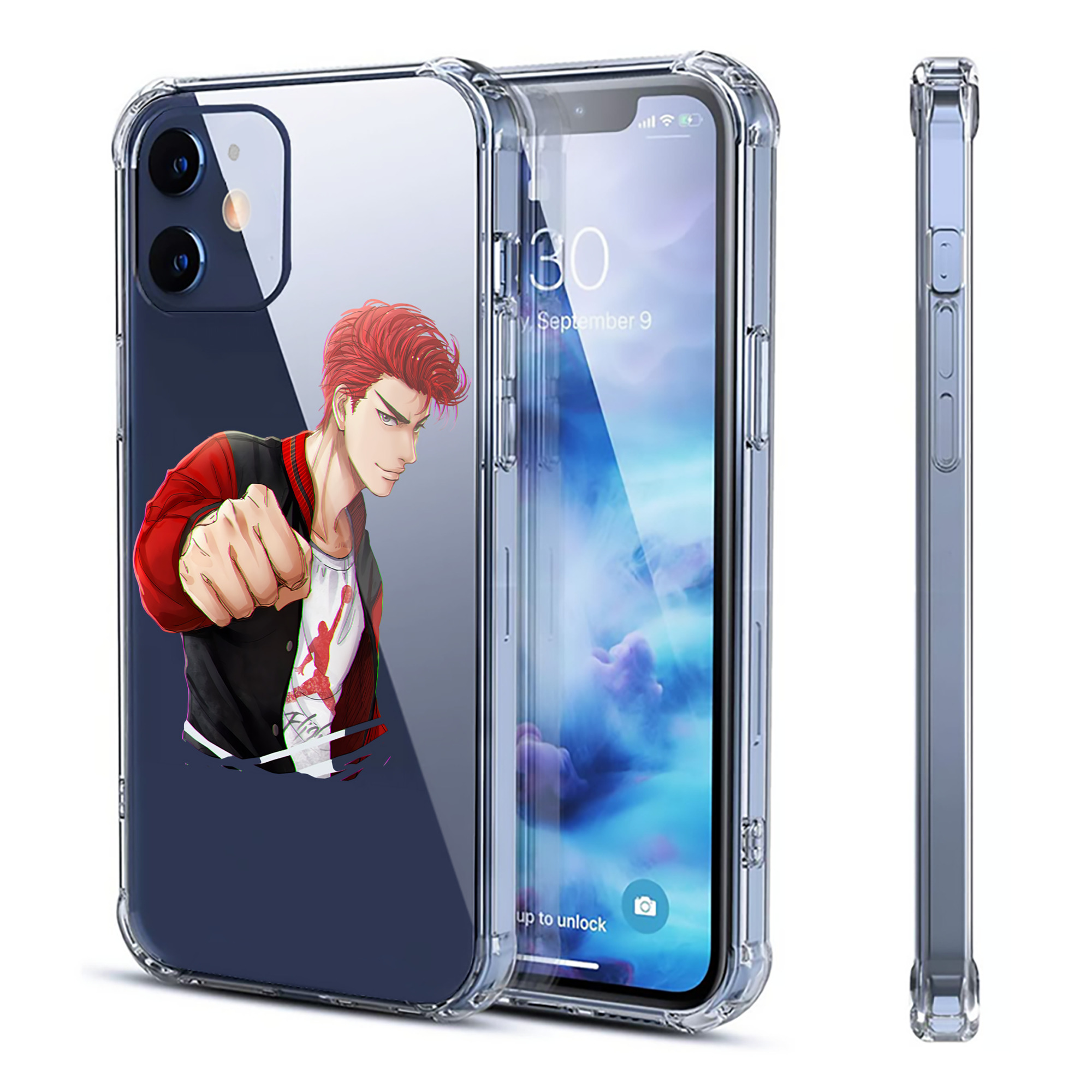 （画像用） SLAM DUNK／スラムダンク 【iPhone 12シリーズ対応】透明スマホケース（クリアソフトケース）